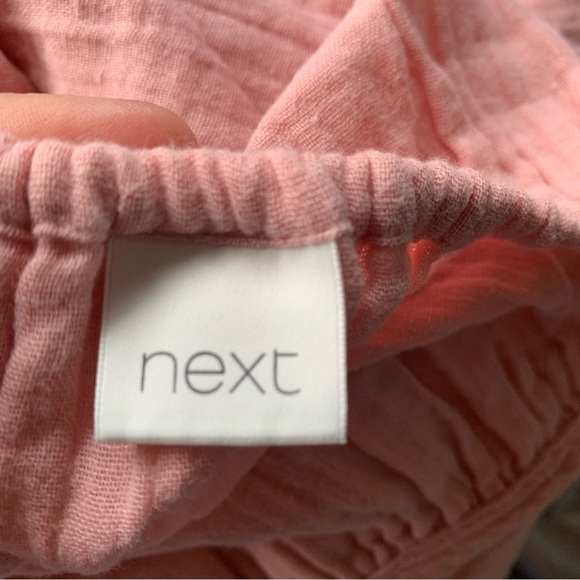 Cotton Gauzy Embroidered Dress Girl’s Size 5/6 in Soft Dusty Rose - Picture 5 of 6